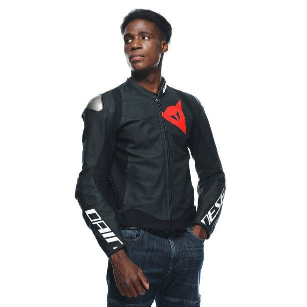 Dainese Sportiva Perf. Leather Jacket Black Matt : Delivery in 5 days
